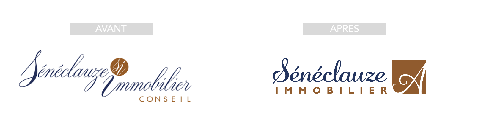 new logo seneclauze immobilier